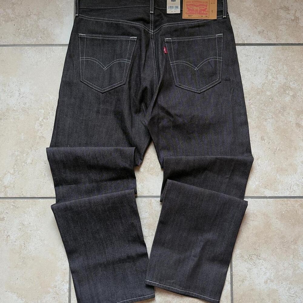NWT Levis 501 Rigid Shrink to Fit Denim Jeans - Size 34x30